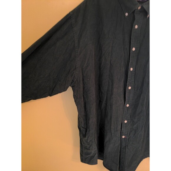 Daniel Cremieux Collection Corduroy Shirt Long Sleeve Green Button Down SZ XXL - Picture 2 of 10